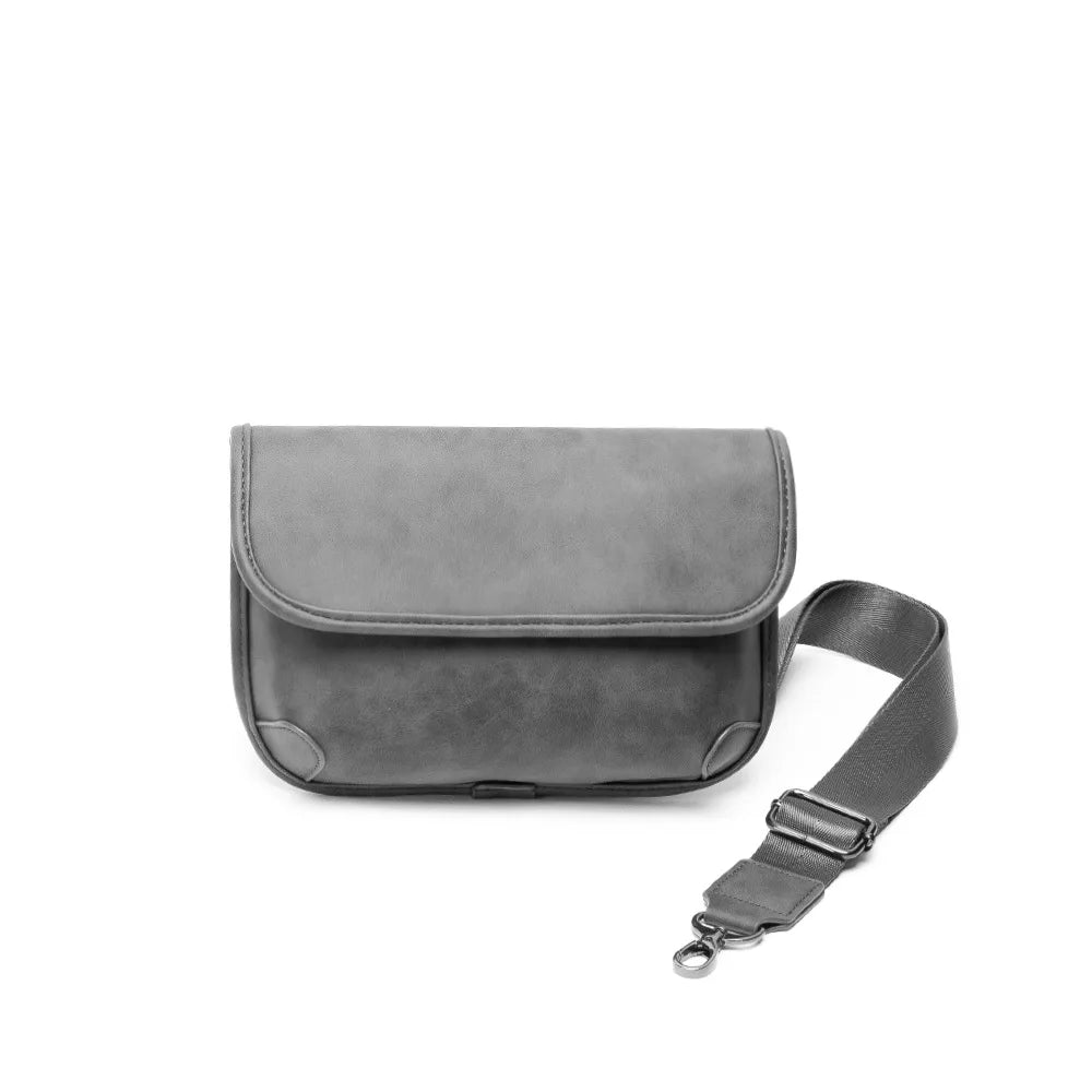 Slate Leather Messenger