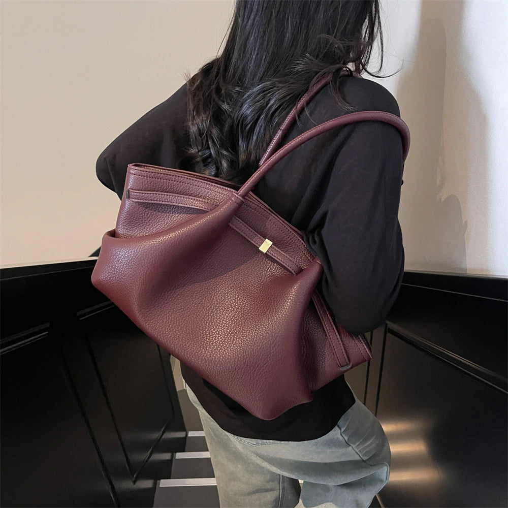 Lychee Leather Shoulder Bags