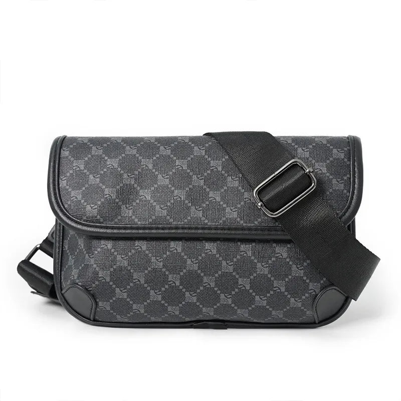 Noir Elite Monogram Crossbody Bag