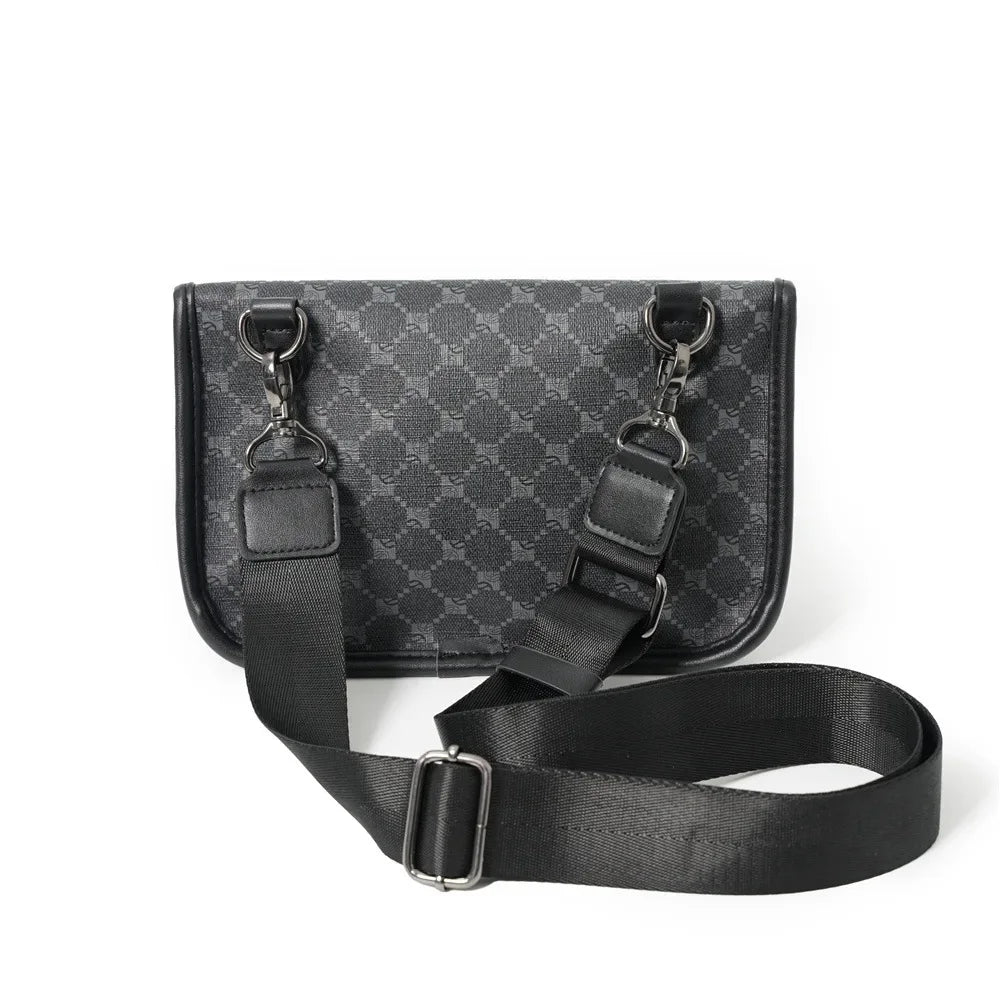 Noir Elite Monogram Crossbody Bag