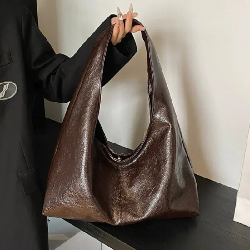 Leather Hobo Handbag