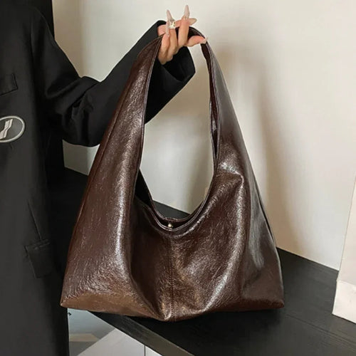 Leather Hobo Handbag