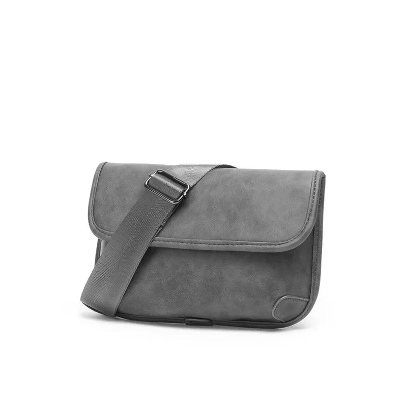 Slate Leather Messenger