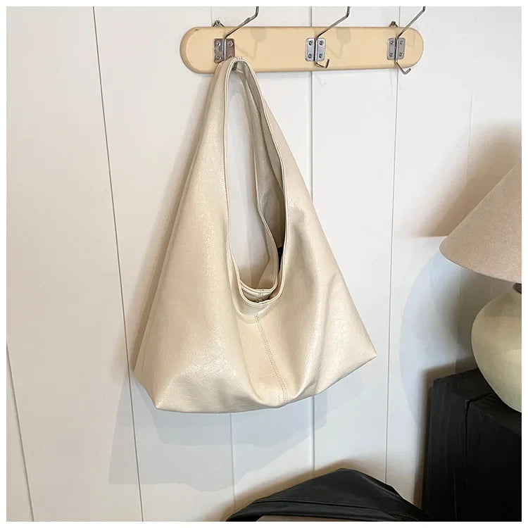Leather Hobo Handbag