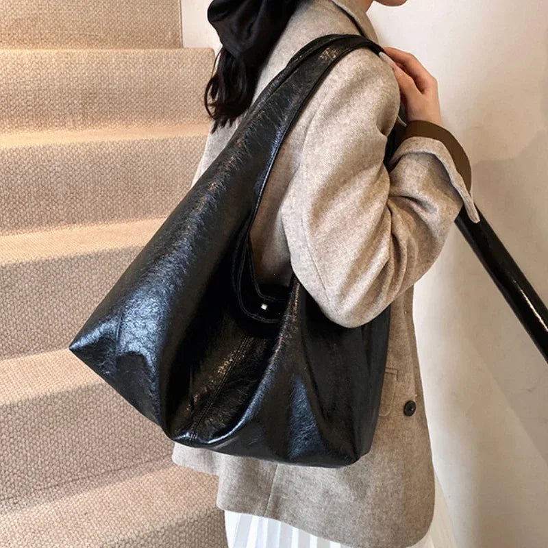 Leather Hobo Handbag