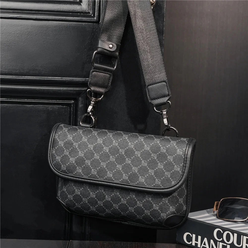 Noir Elite Monogram Crossbody Bag