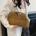 Woven Rattan Clutch Bag