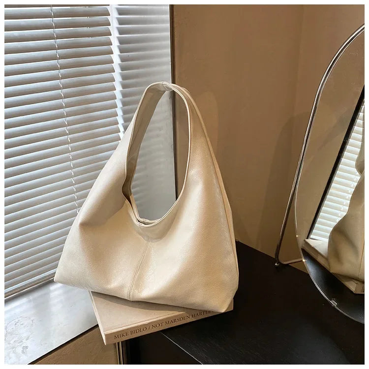 Leather Hobo Handbag