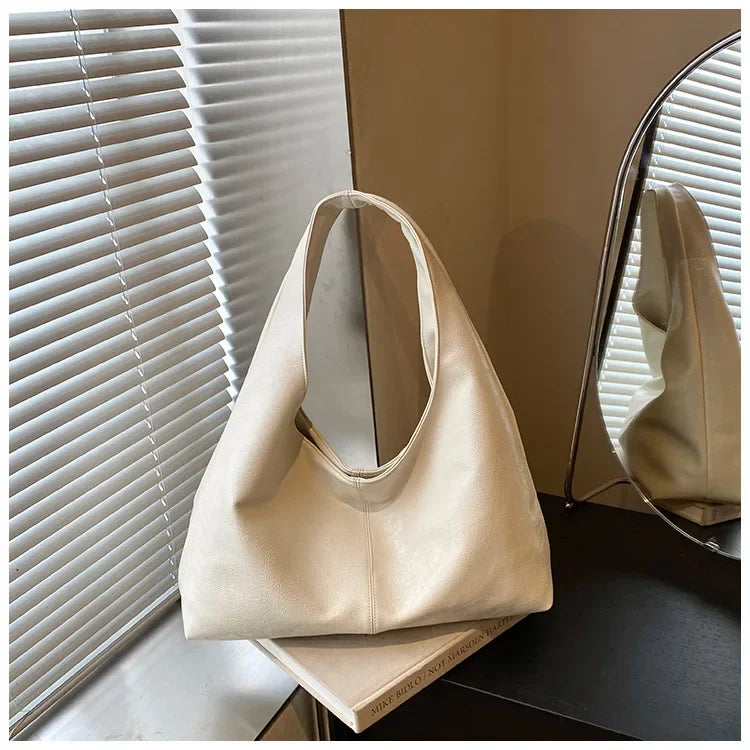 Leather Hobo Handbag
