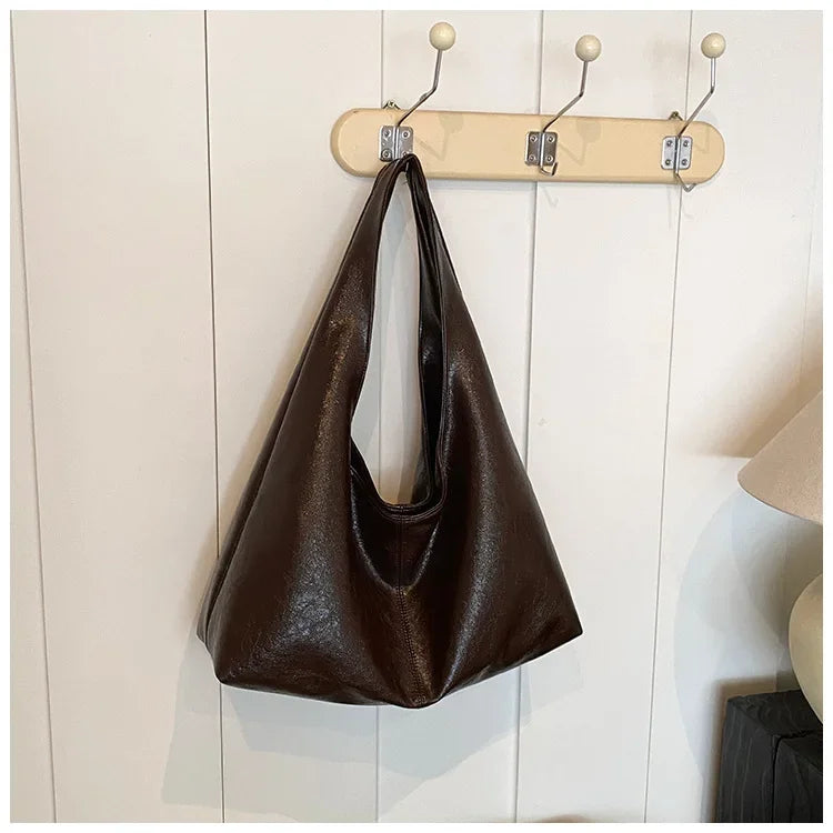 Leather Hobo Handbag
