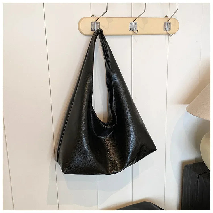 Leather Hobo Handbag