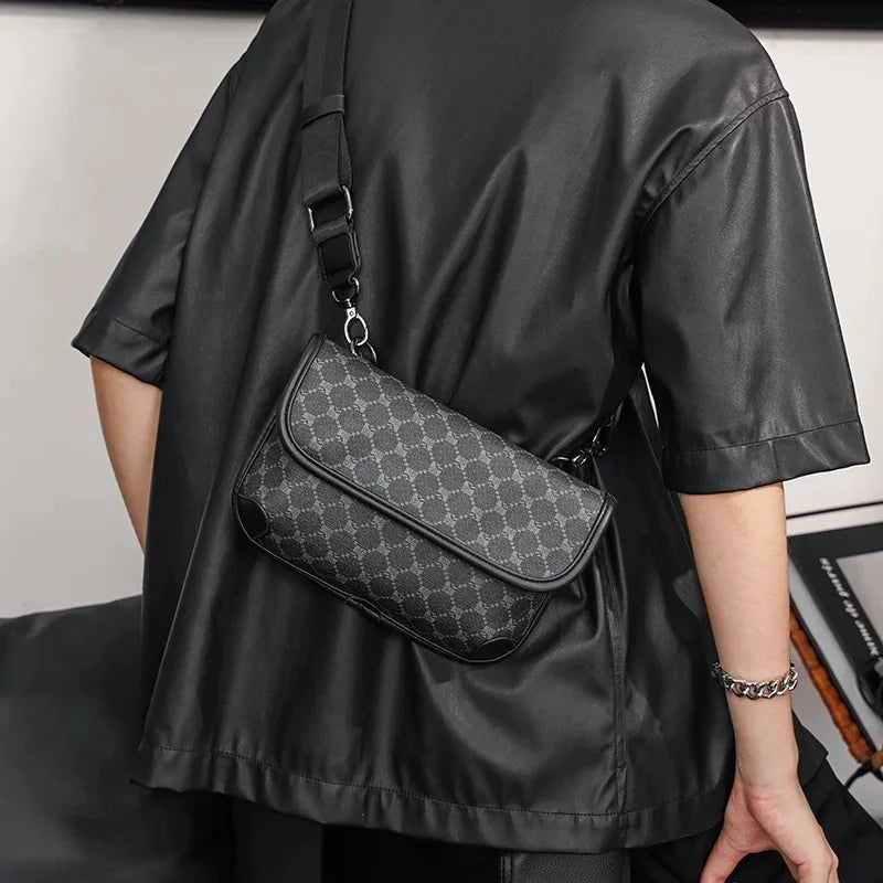 Noir Elite Monogram Crossbody Bag