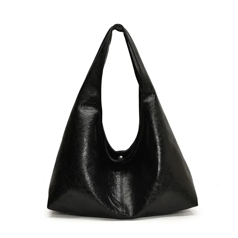 Leather Hobo Handbag