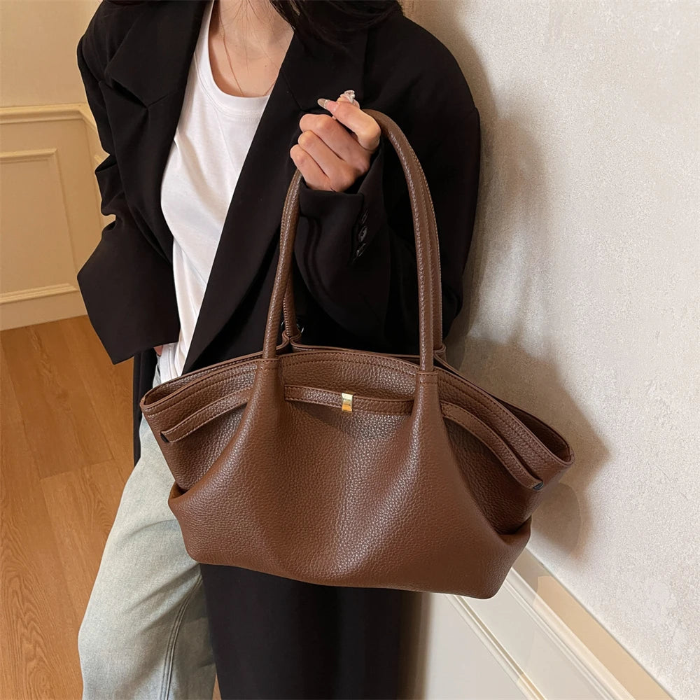 Lychee Leather Shoulder Bags