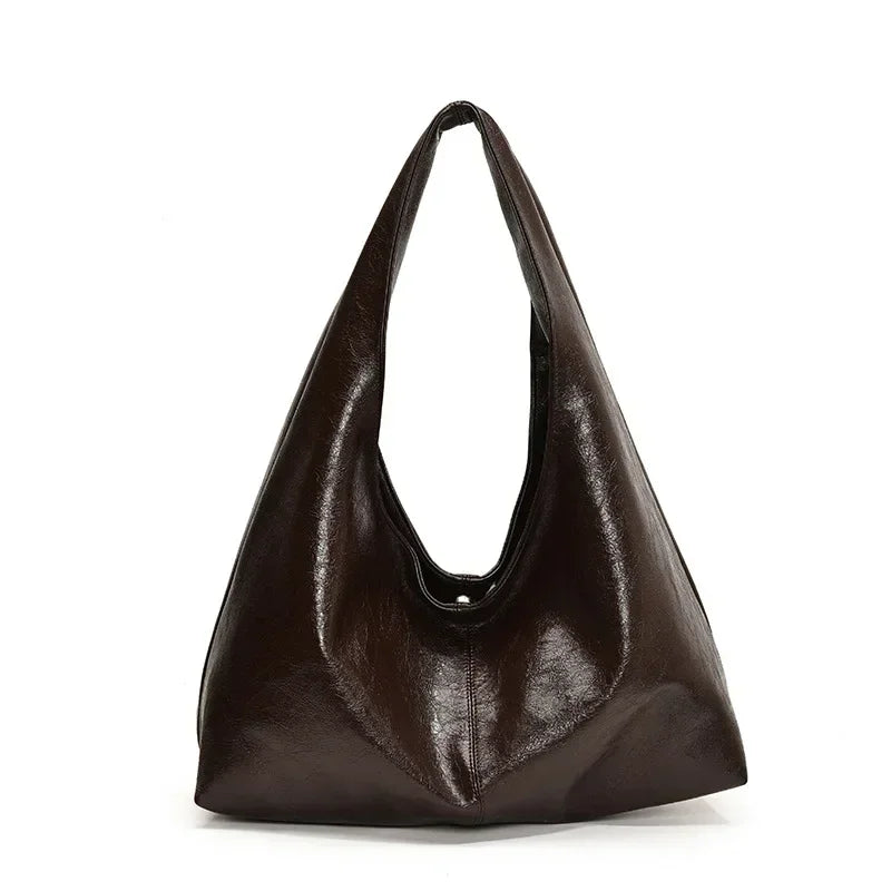 Leather Hobo Handbag