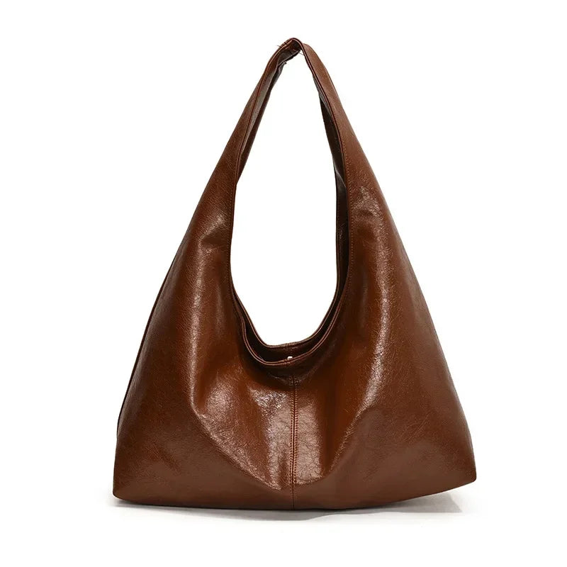 Leather Hobo Handbag