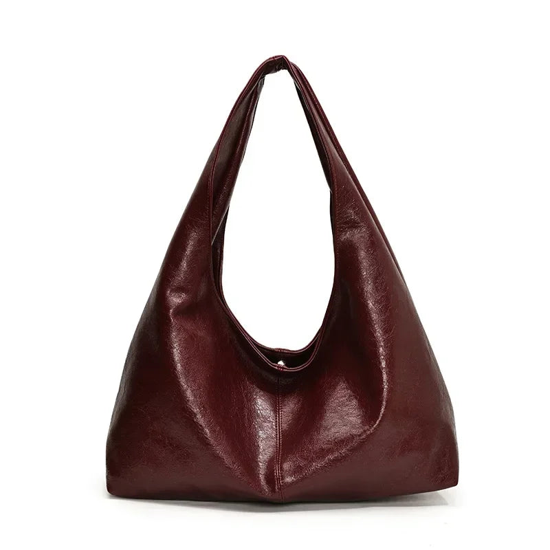Leather Hobo Handbag
