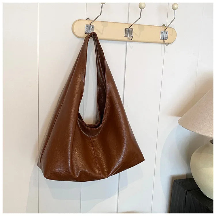 Leather Hobo Handbag