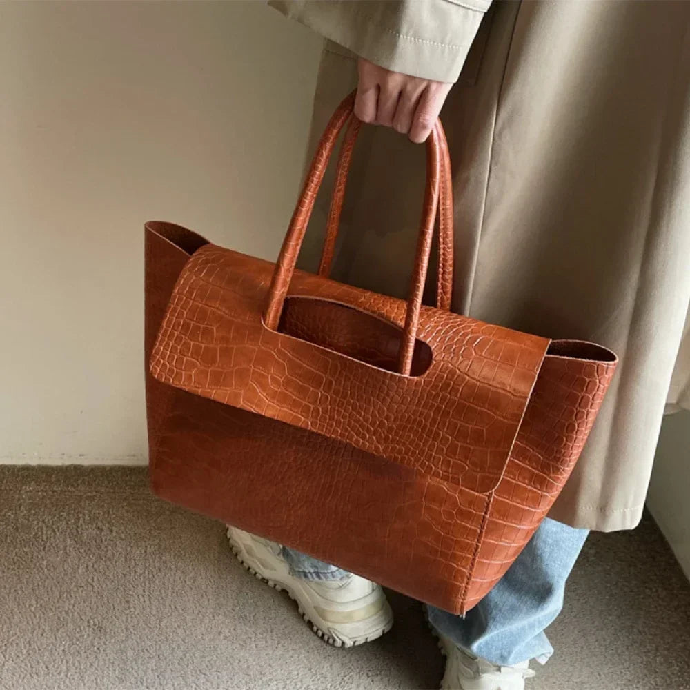 Verona Croc Shoulder Bag