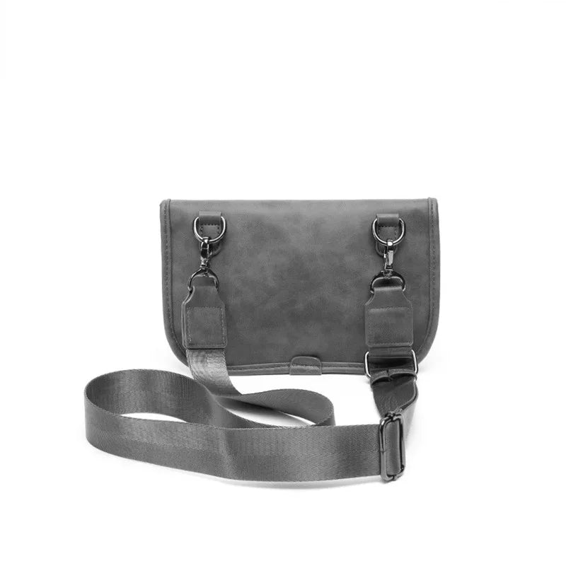 Slate Leather Messenger